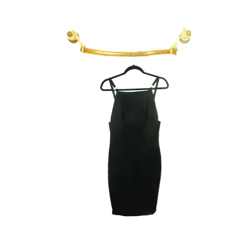 Cinq a Sept Dress Women's Size 6 Black Open Back Mini Dress